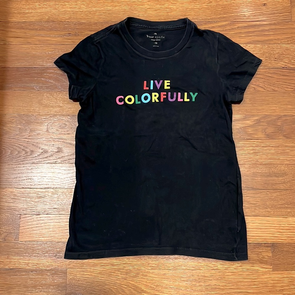 Kate spade XS T-shirt 100% cotton tight fit. runs small